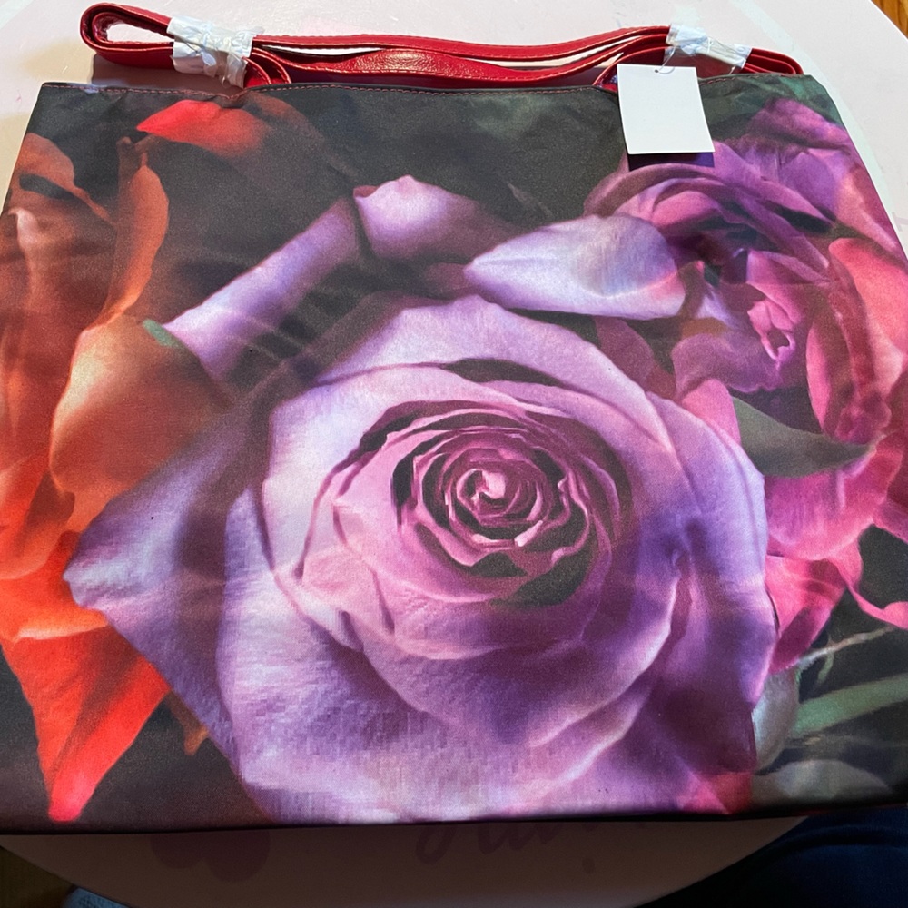 Beautiful, purple and red for a bag from lord and Taylor